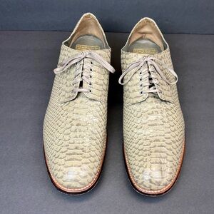 Stacy Adams Size 14D Men's Shoe Madison‎ Anaconda Print Leather Grey
